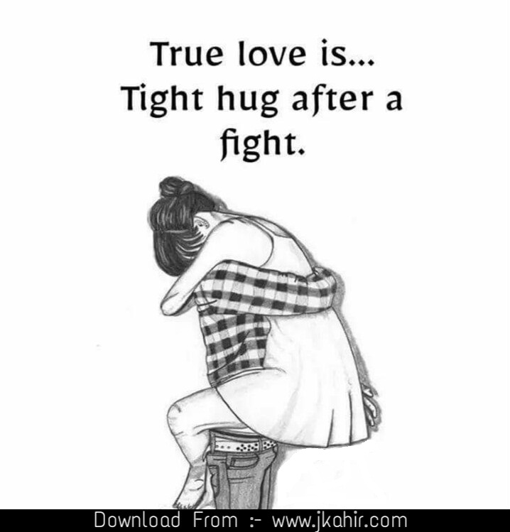 True Love Is Tight Hug After a Fight